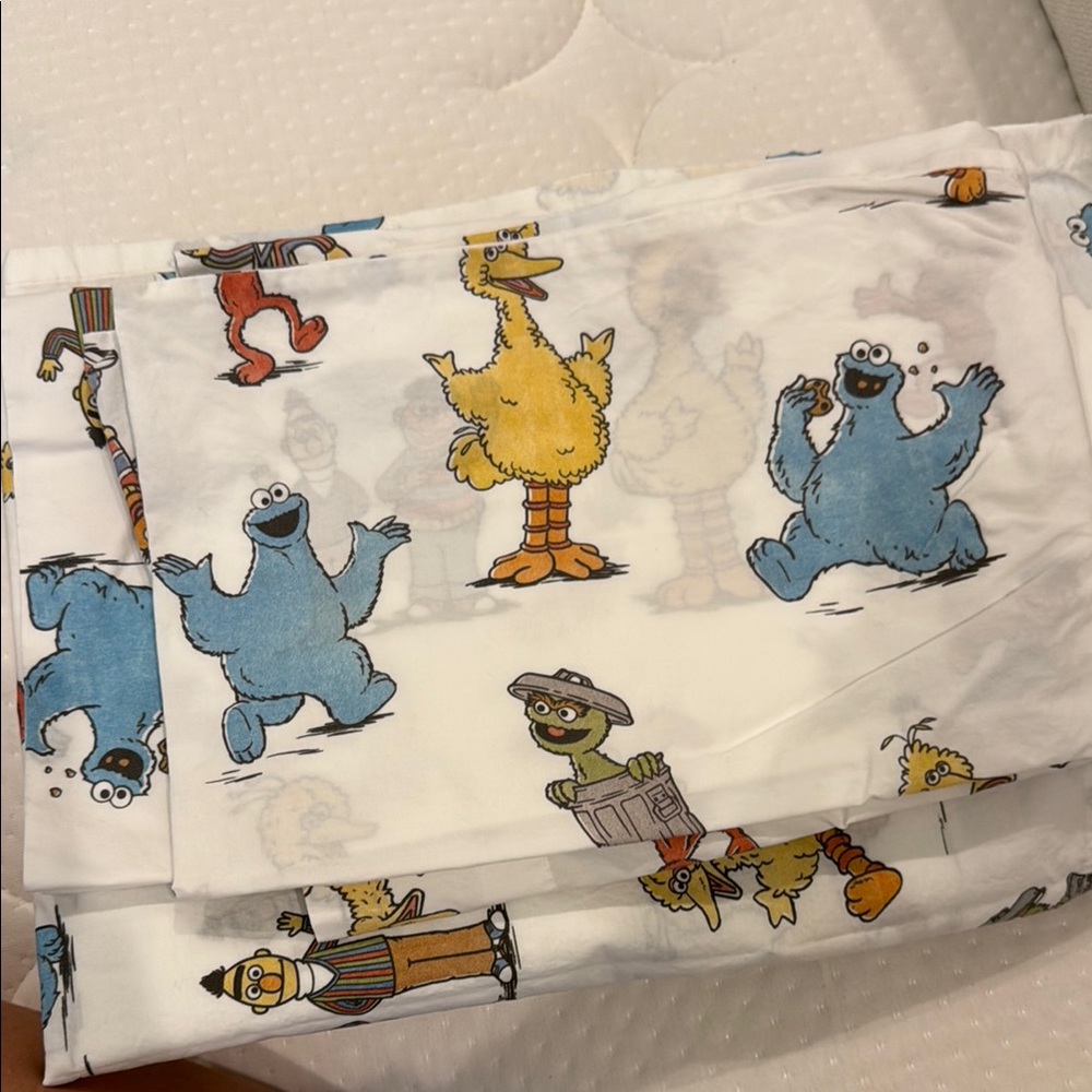Sesame Street Colorful Character Toddler Sheets